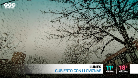 Lluvias, viento sur, máxima 18°