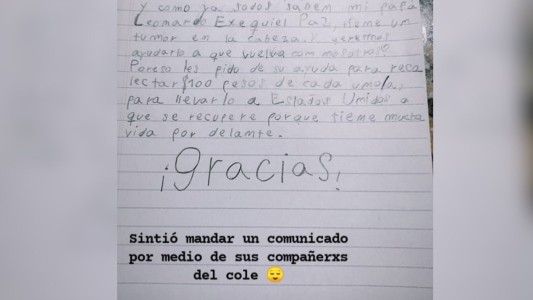 El conmovedor pedido de la hija de Leonardo Paz para salvar a su papá