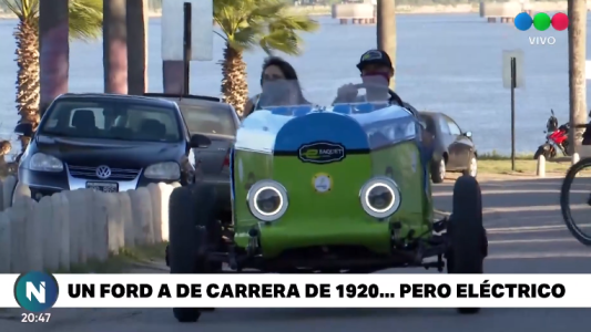 Furor por un auto eléctrico con 100 años de antigüedad