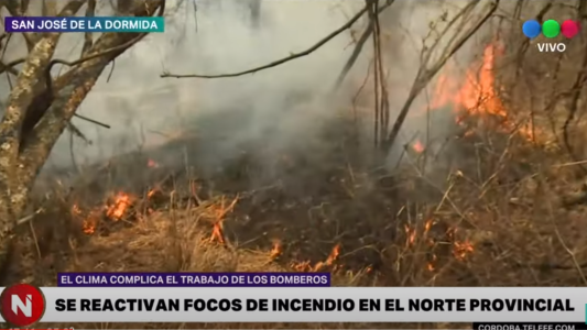 Las condiciones meteorológicas complican las tareas de los bomberos en el norte provincial