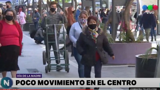 La previa del día de la madre con poco movimiento en el centro, debido a las protestas