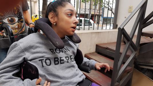 Discapacitados sin transportes con rampas