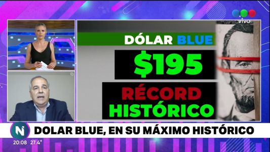El dólar blue llego a $195