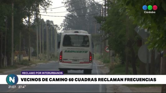 Transporte: vecinos de camino 60 cuadras reclaman frecuencias