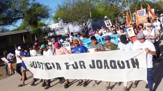 Marcha a un año del crimen de Joaquín Paredes