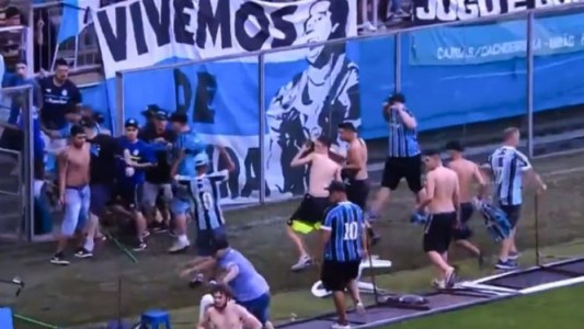 Hinchas de Gremio destrozaron el VAR tras los fallos que lo perjudicaron ante Palmeiras