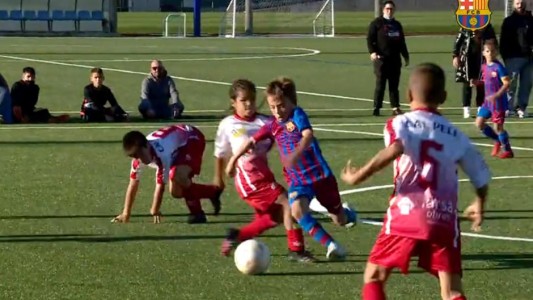 El golazo de un nene salteño en la cantera del Barcelona