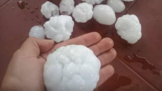 Granizo del tamaño de naranjas en localidades cordodesas