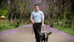 El Director de la Agencia Nacional de Discapacidad votó junto a Cleo, su perra guía