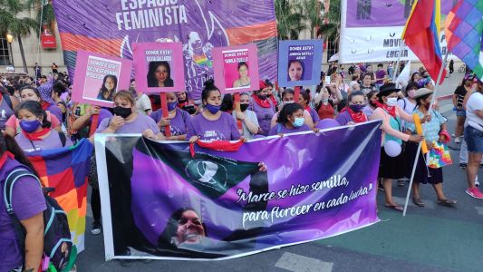Día de eliminación de violencia contra la mujer: marcha masiva