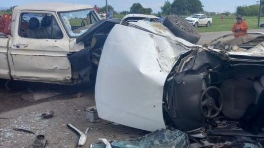 Villa Los Llanos: choque de frente con un muerto y un herido grave