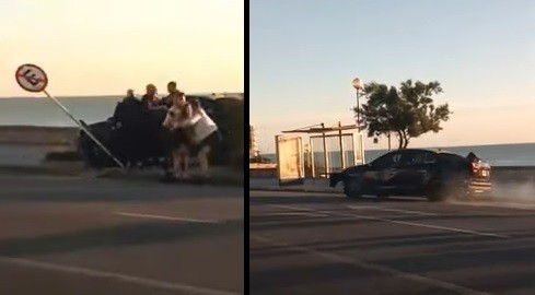 Video: adolescente atropelló a una joven e intentó escaparse