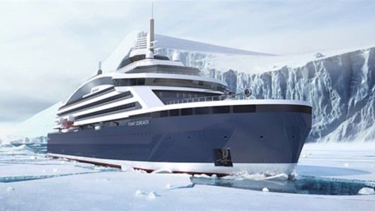 El primer yate de lujo rompehielos del mundo inicia una travesía a la Antártida