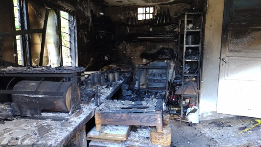 Se incendió un centro terapéutico de discapacitados