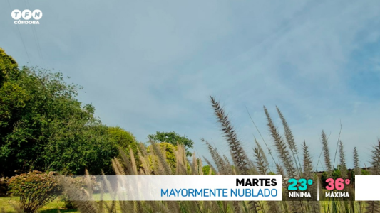 Muy caluroso, seco, marcado ascenso temperatura, máxima 36°