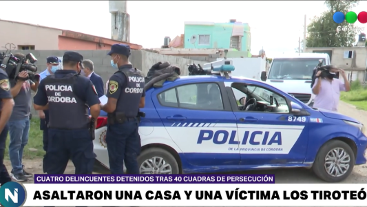 Asalto tiroteo y persecución en Barrio Ayacucho
