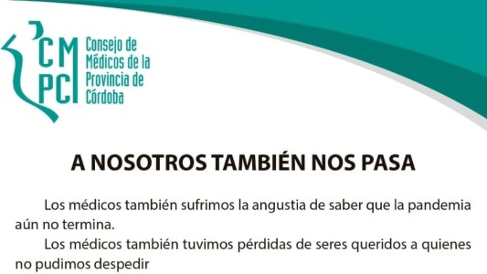 El Consejo de Médicos publicó un emotivo comunicado ante las agresiones que sufrieron