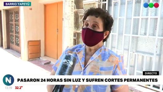 La odisea de los vecinos de barrio Yapeyú: 24hs sin luz en plena ola de calor