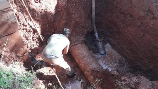 Sierras Chicas en alerta roja por rotura en acueducto