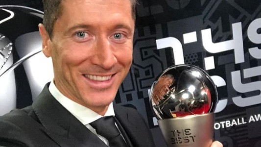 Robert Lewandowski superó a Lionel Messi y a Mohamed Salah en el premio "The Best"