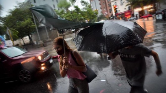 Aviso: Tormentas con fuertes ráfagas y ocasional caída de granizo en Córdoba