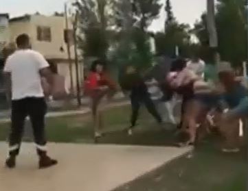 Brutal pelea de chicas tras una fiesta en Virreyes: se cortaron con botellas
