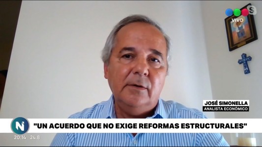 Simonella: "Un acuerdo que no exige reformas estructurales"