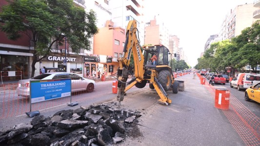 Comenzó la construcción del cantero central en Chacabuco