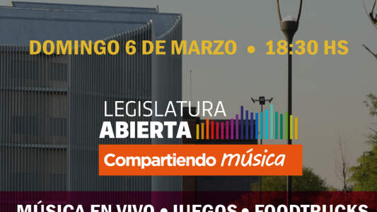 Este domingo 6 de marzo llega el primer “Festival Legislatura Abierta”