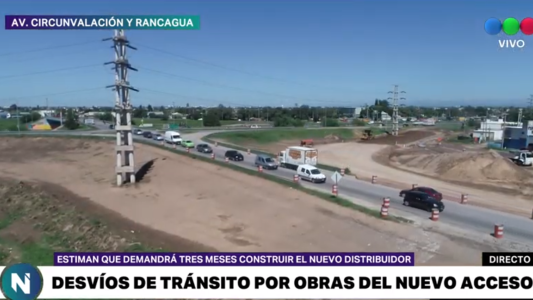 Por obras, está cerrado el distribuidor de Rancagua y Circunvalación