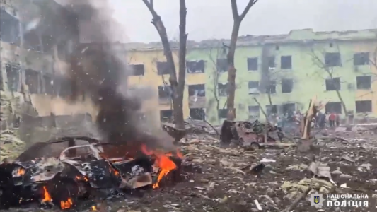 Ucrania denunció que Rusia bombardeó un hospital infantil