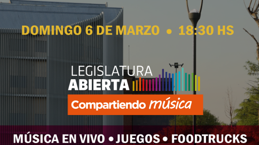 El Festival Legislatura Abierta será este domingo