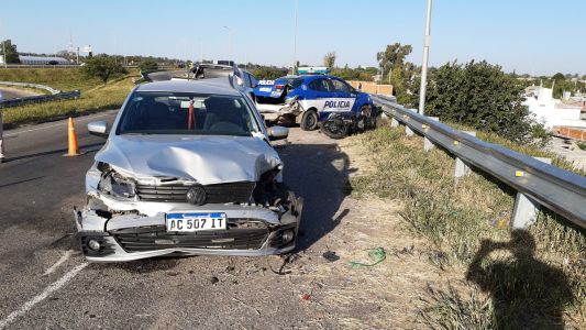 Triple accidente en la variante Juárez Celman