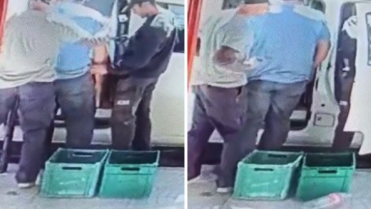 VIDEO: le apuntaron con dos armas a un repartidor y le robaron sus pertenencias