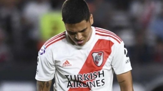 Se desgarró Juanfer Quintero y River no podrá contar con él al menos cuatro partidos: "Es parte del fútbol"