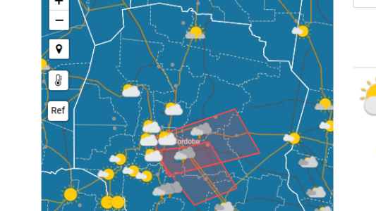 Alerta para Córdoba emitida por el SMN: Tormentas fuertes con lluvias intensas y ocasional caída de granizo