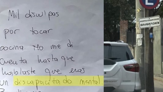 Increíble: le ocuparon el lugar de estacionamiento reservado para discapacitados y lo discriminaron
