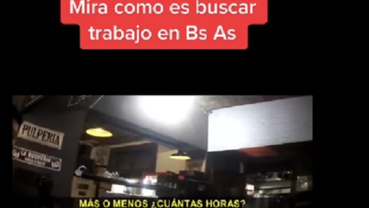"Todos indigentes": tiktoker salió a buscar trabajo en Buenos Aires y se horrorizó con los sueldos