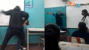 Video: brutal pelea entre dos alumnos en una escuela de Río Segundo