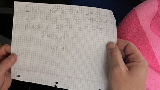 Apareció una carta que dejó la mamá de los niños abandonados