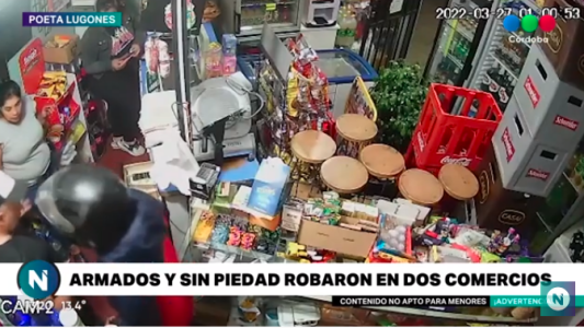 Armados, asaltaron dos comercios en una cuadra en Poeta Lugones