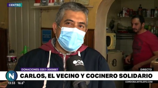 Un cocinero rescata personas en situación de calle en Córdoba