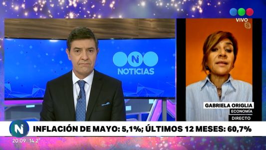 Inflación de mayo: 5,1%; últimos 12 meses: 60,7%