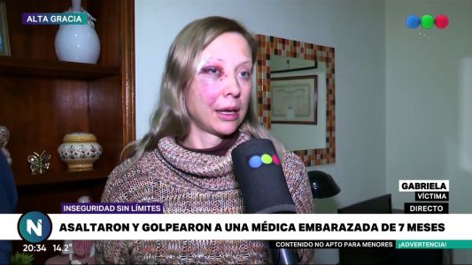 Asaltaron y golpearon a una médica embarazada de 7 meses