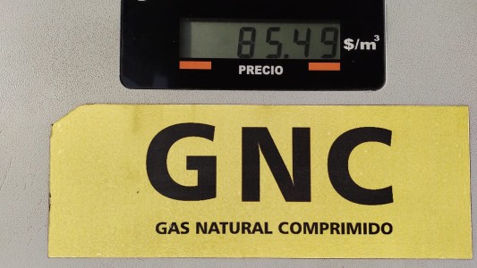 Aumentó el GNC: el metro cúbico supera los $86