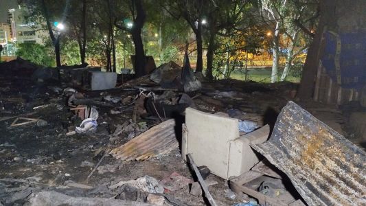 Incendio trágico: murió un adolescente