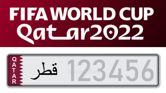 Qatar prohíbe las copias del logo del Mundial en las matrículas de coches