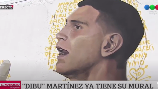 "Dibu" Martínez tiene su mural en Mar del Plata