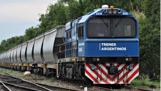 El tren se detuvo por una falla y los vecinos se llevaron parte de la carga