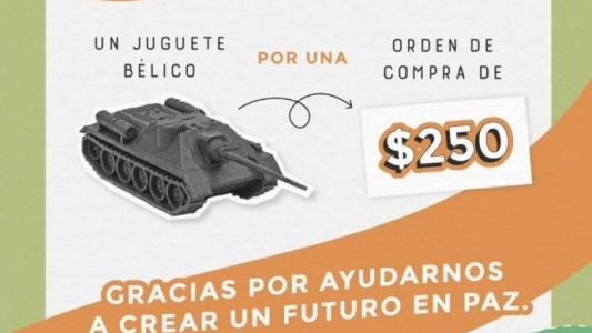 Mendoza: una juguetería cambia juguetes bélicos por un voucher con descuento